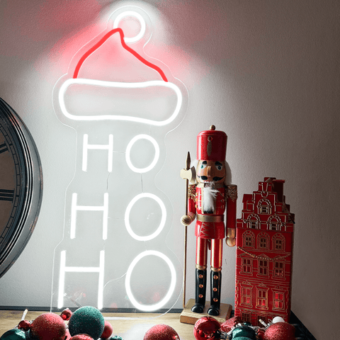 Sinal de néon LED "Ho Ho Ho"