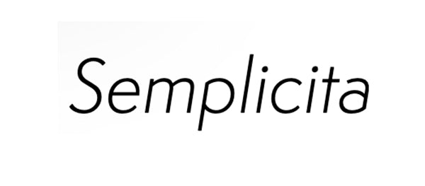 Semplicita - font for custom neon sign