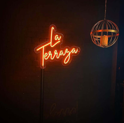 la terraza led neon sign