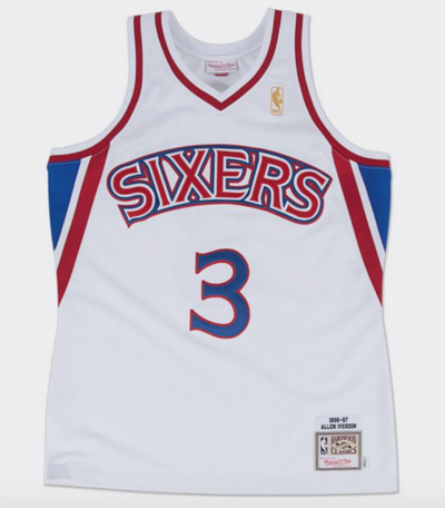 Hardwood Classics Mitchell & Ness 99-00 Sixers Allen Iverson Blue Bask –  Deadstock