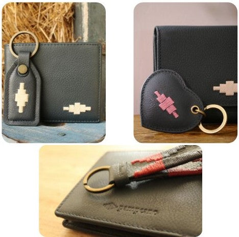 leather key rings in multiple colours