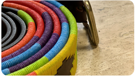 multi-coloured belt