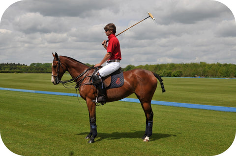 man riding a horse