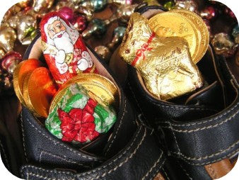 sweets in children's shoes