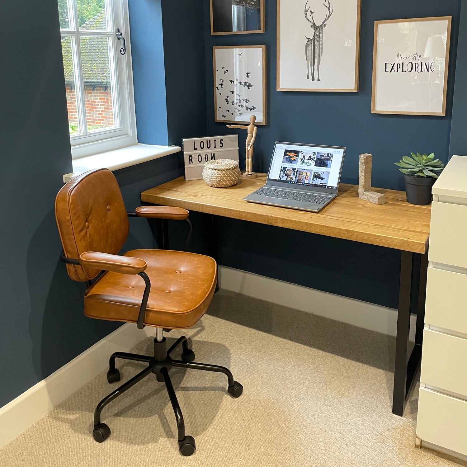 Rustic office desk – Masterplank UK