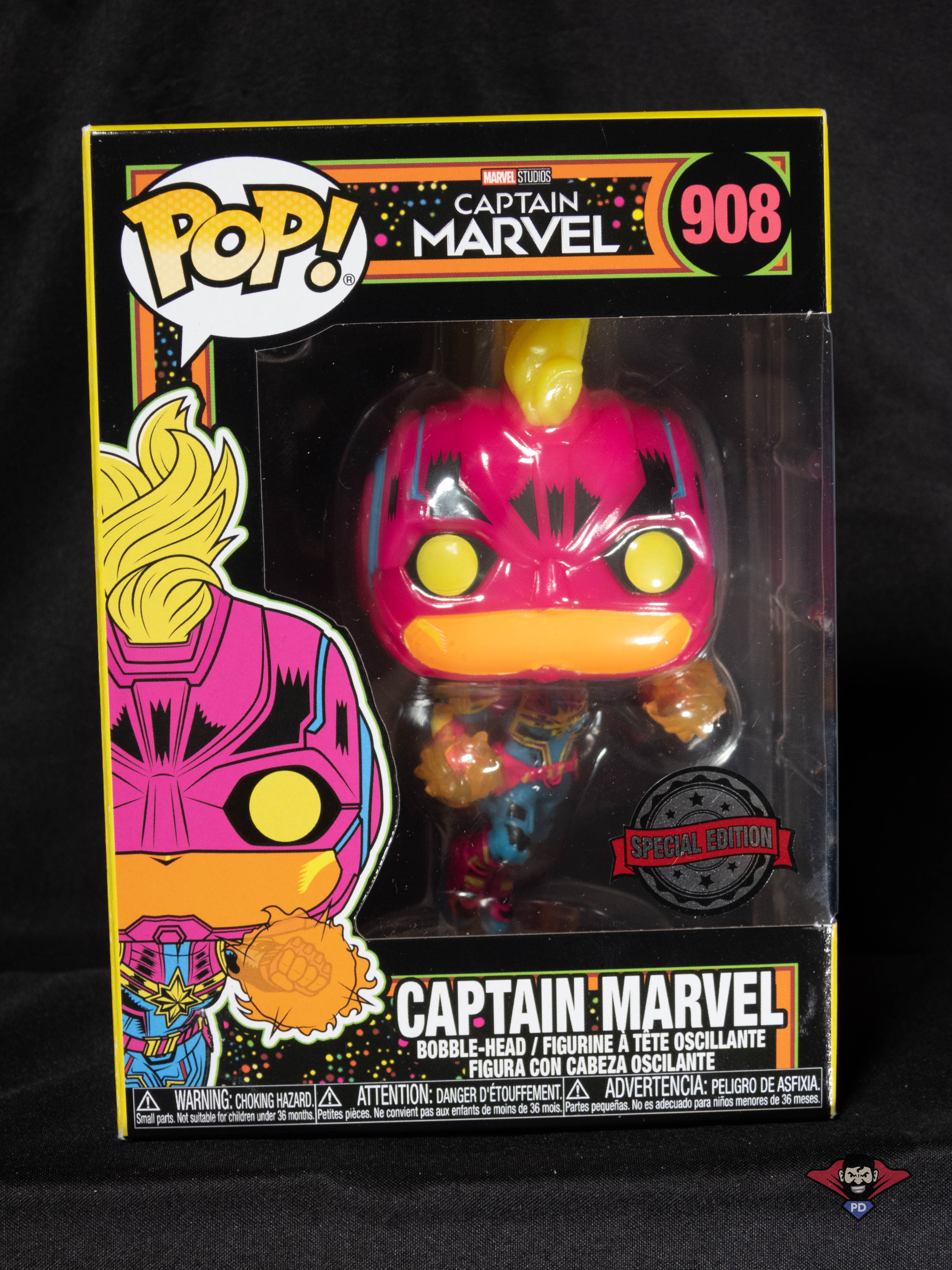 captain marvel blacklight pop