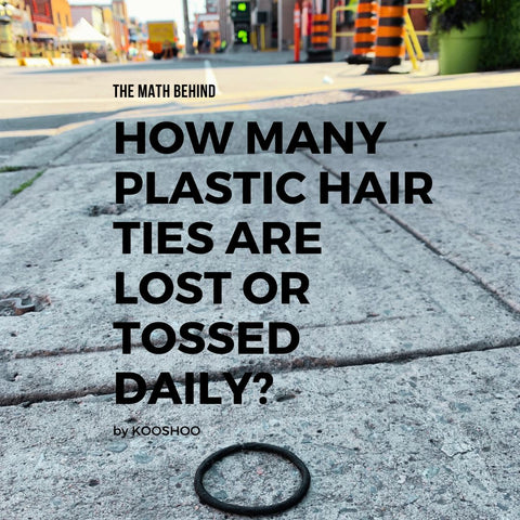 how many hair ties are lost every day?