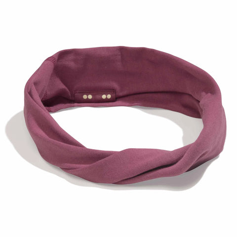 burgundy headband for men