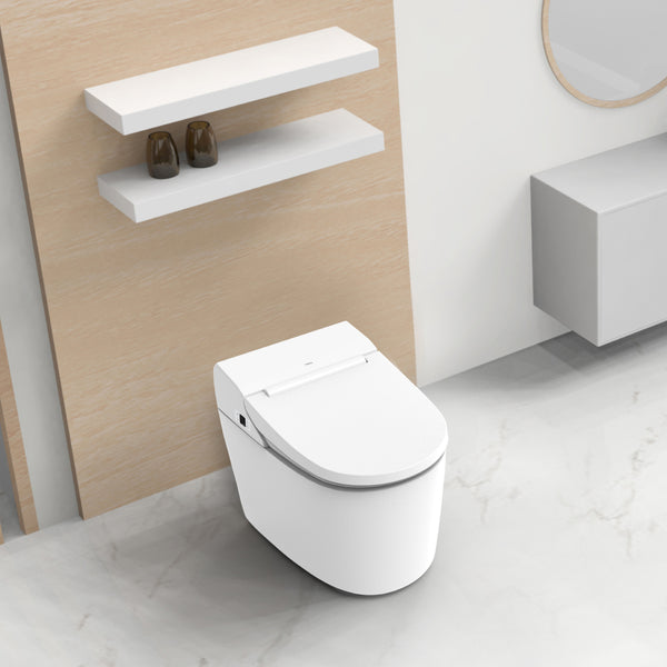 Vovo Stylement TCB-8100W integrated smart bidet toilet image in modern bathroom