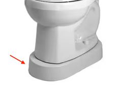 Toilet riser that mounts to the floor allowing a bidet seat to be installed