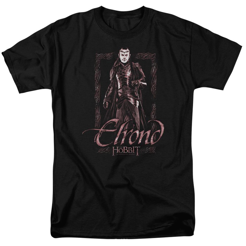 The Hobbit Elrond Stare Mens T Shirt Black – Vintage Style T Shirts