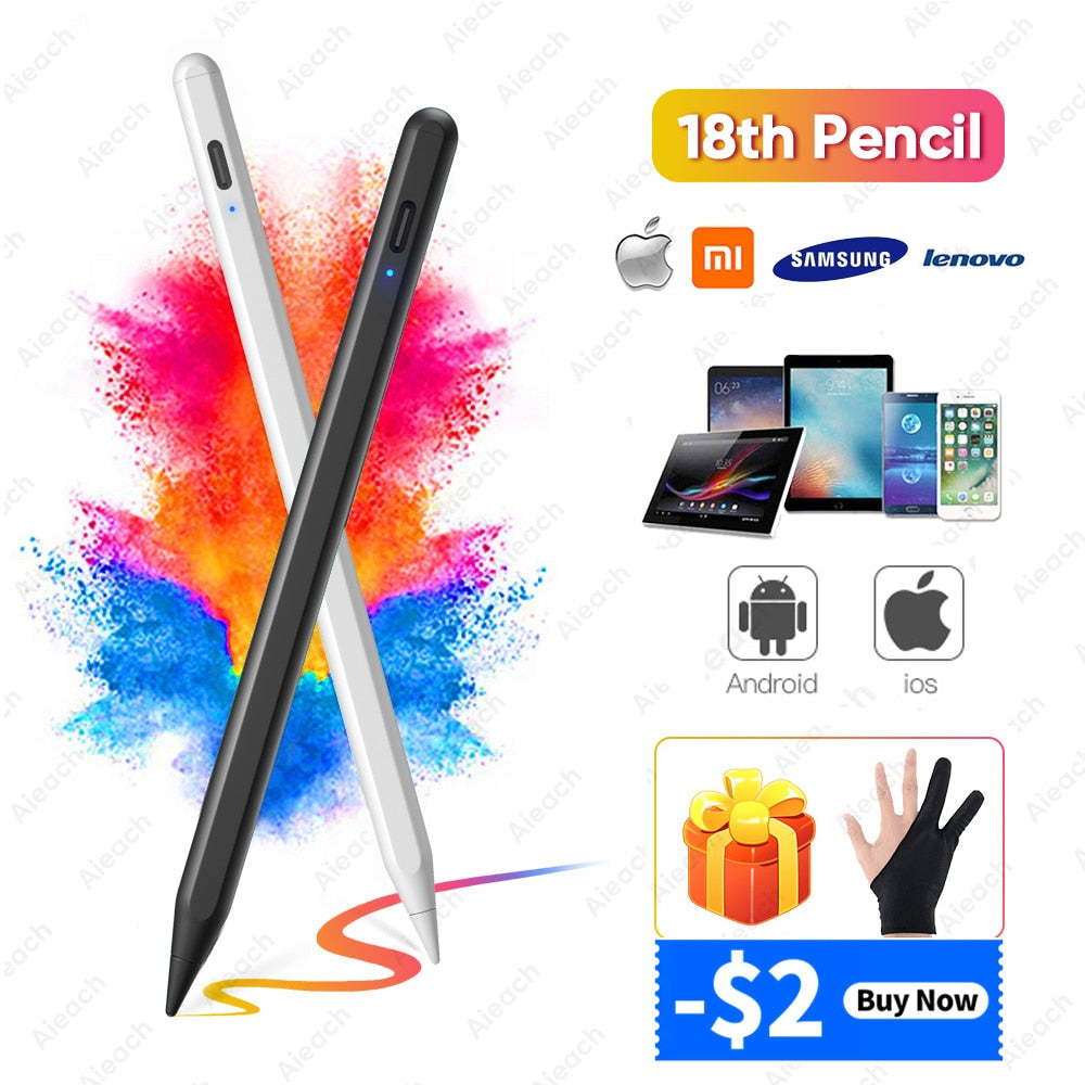 For Apple Pencil 1 2 iPad Pro Pen Touch Pen For Tablet Samsung Xiaomi Lenovo Tablete Pen Stylus Pens - MN STORE