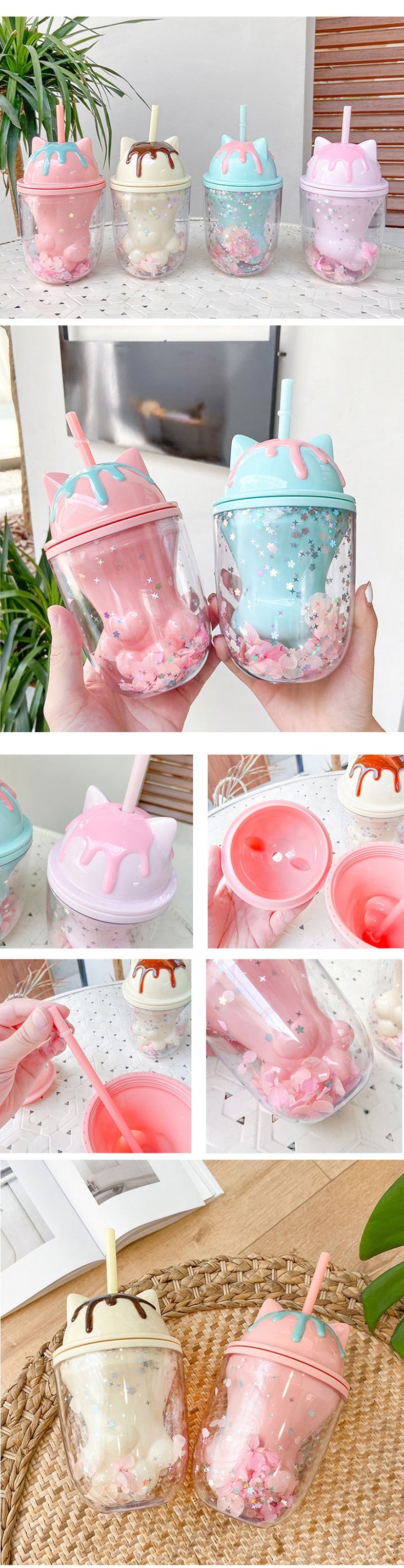 Cute Cartoon Bottle Cup