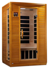 Dynamic Andora 2 Person Low EMF 6 Heating Panel Infrared Therapy Wood Dry Heat Sauna