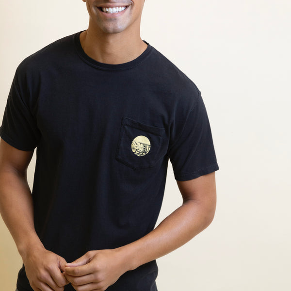 Short Sleeve Black Zuma Lifeguard Tower T-shirt