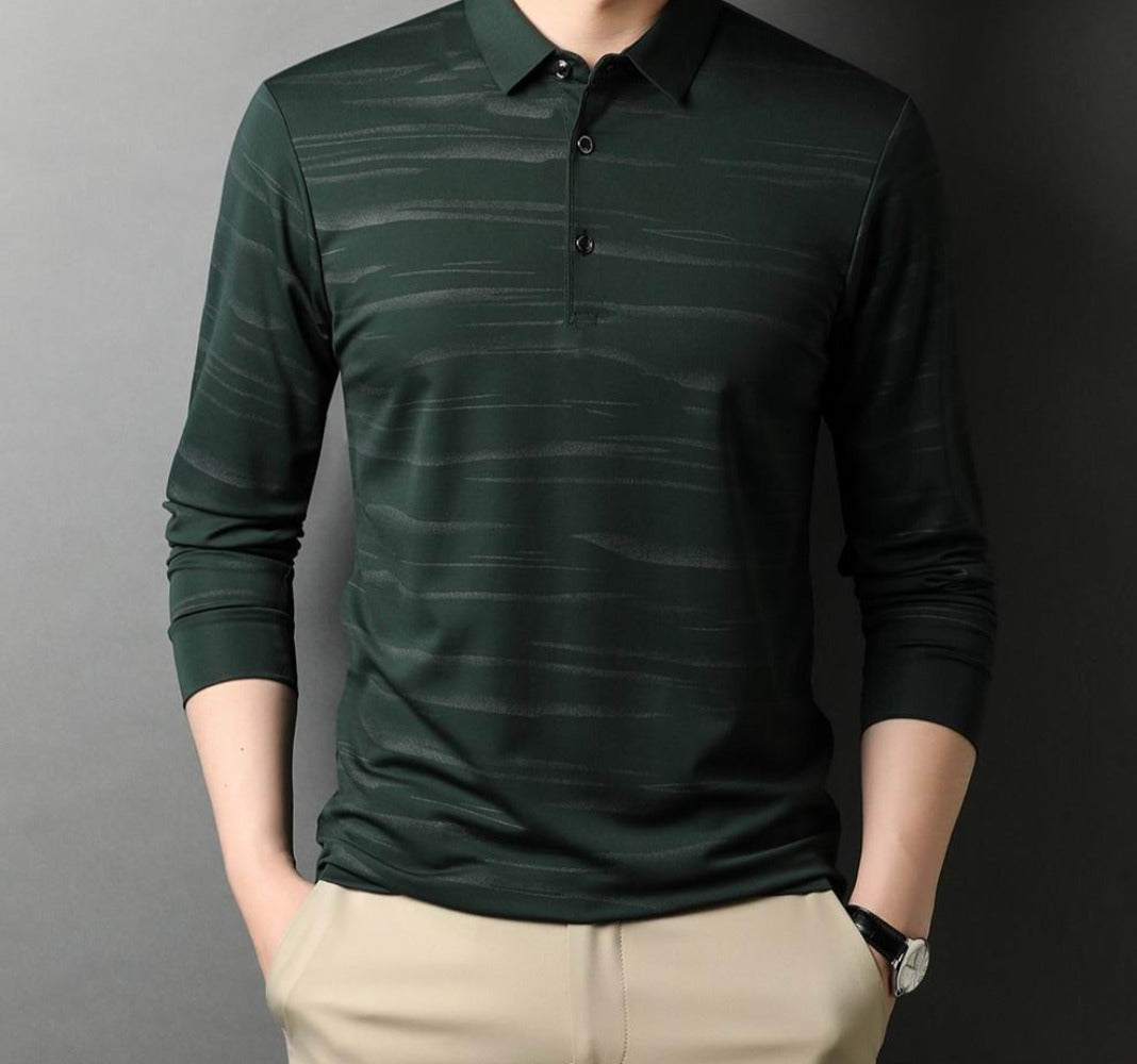 plain long sleeve polo shirts