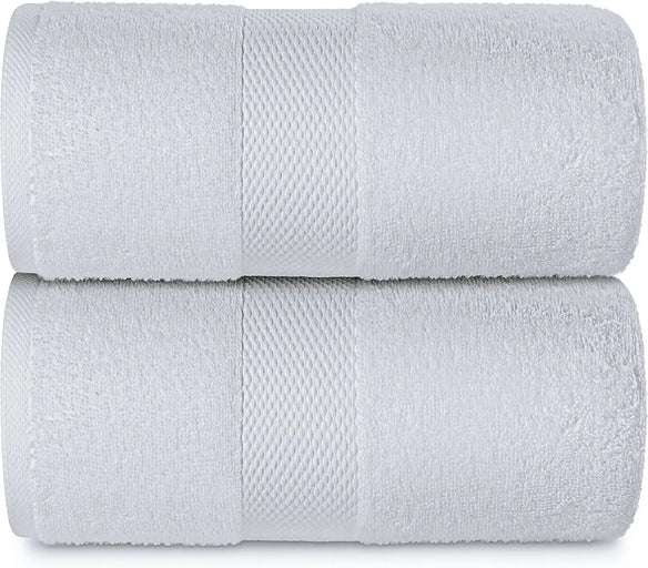 White Classic Luxury Bath Sheet Towels Extra Large | 35x70 inch | 2 Pack, Beige, Size: 35 x 70