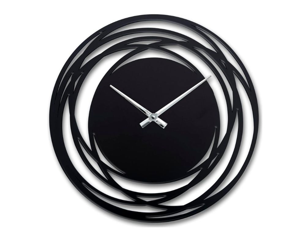 Black wall clock