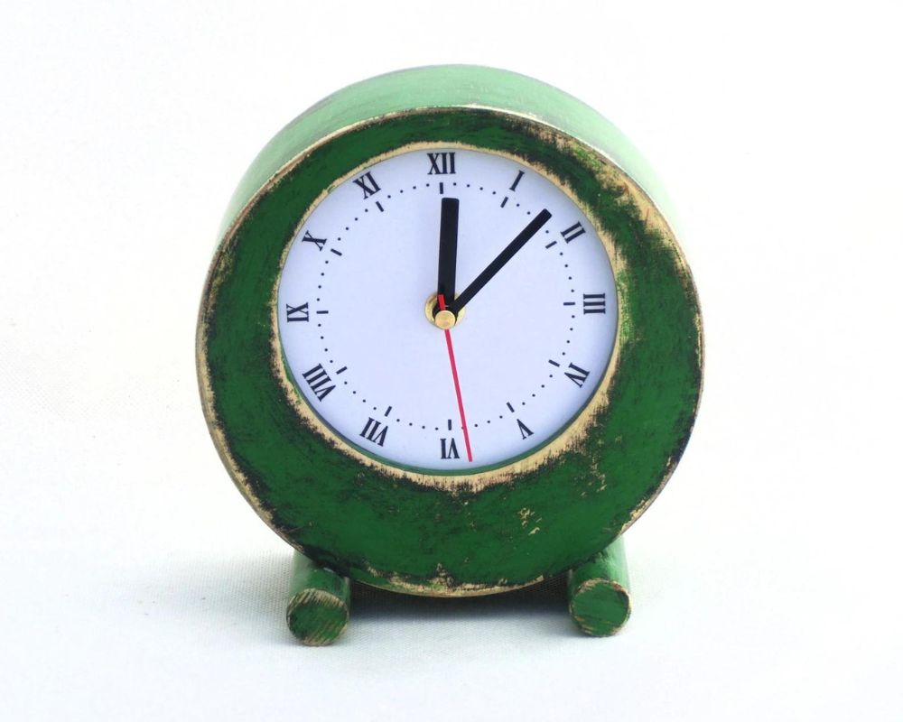 Green Desk Clock