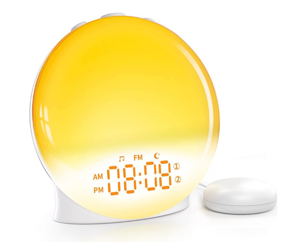 Sunrise design table clock