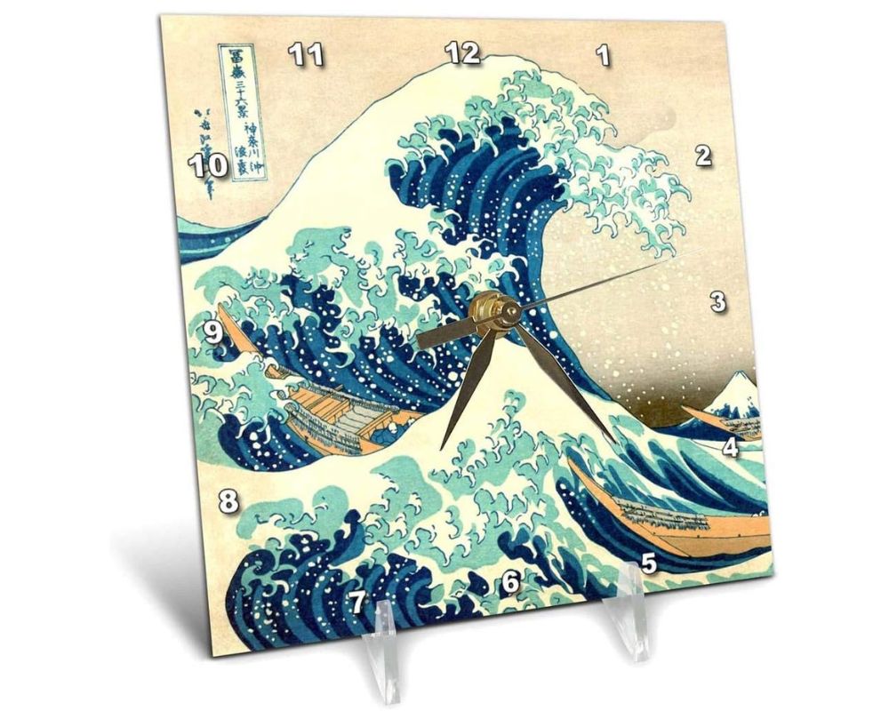 The great wave clock design