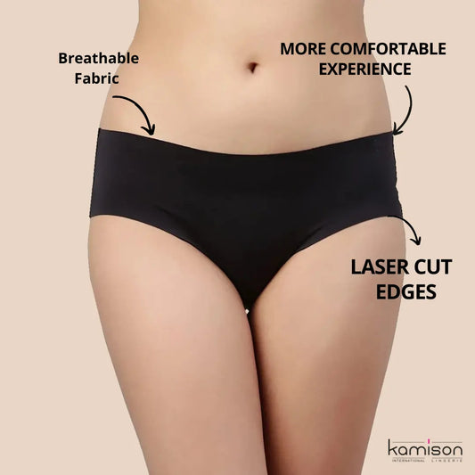 Seamless Panty Cotton No Panty Lines Bikini Brief Combo (Pack of 4) –