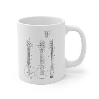 Mandolin Patent Ceramic Mug