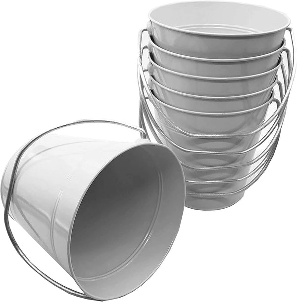 Mini Metal Buckets, Pails with Handles for Party Favors, Easter (6-pack)