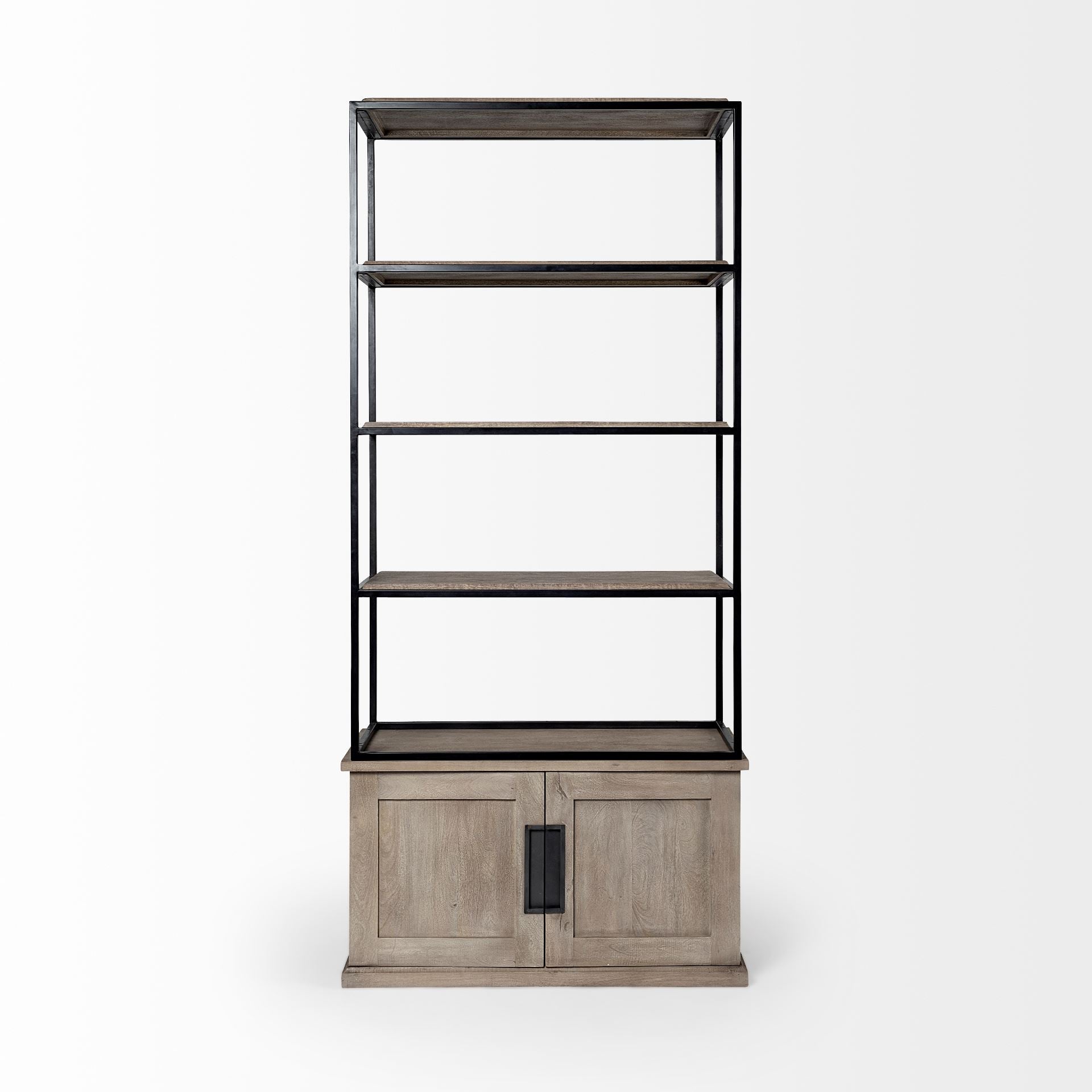 Mercana Brodie Bookcase. Solid wood Iron The Urban Settler