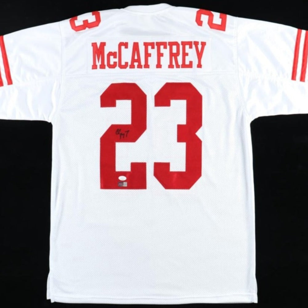 San Francisco 49ers Christian McCaffrey Autographed White Jersey