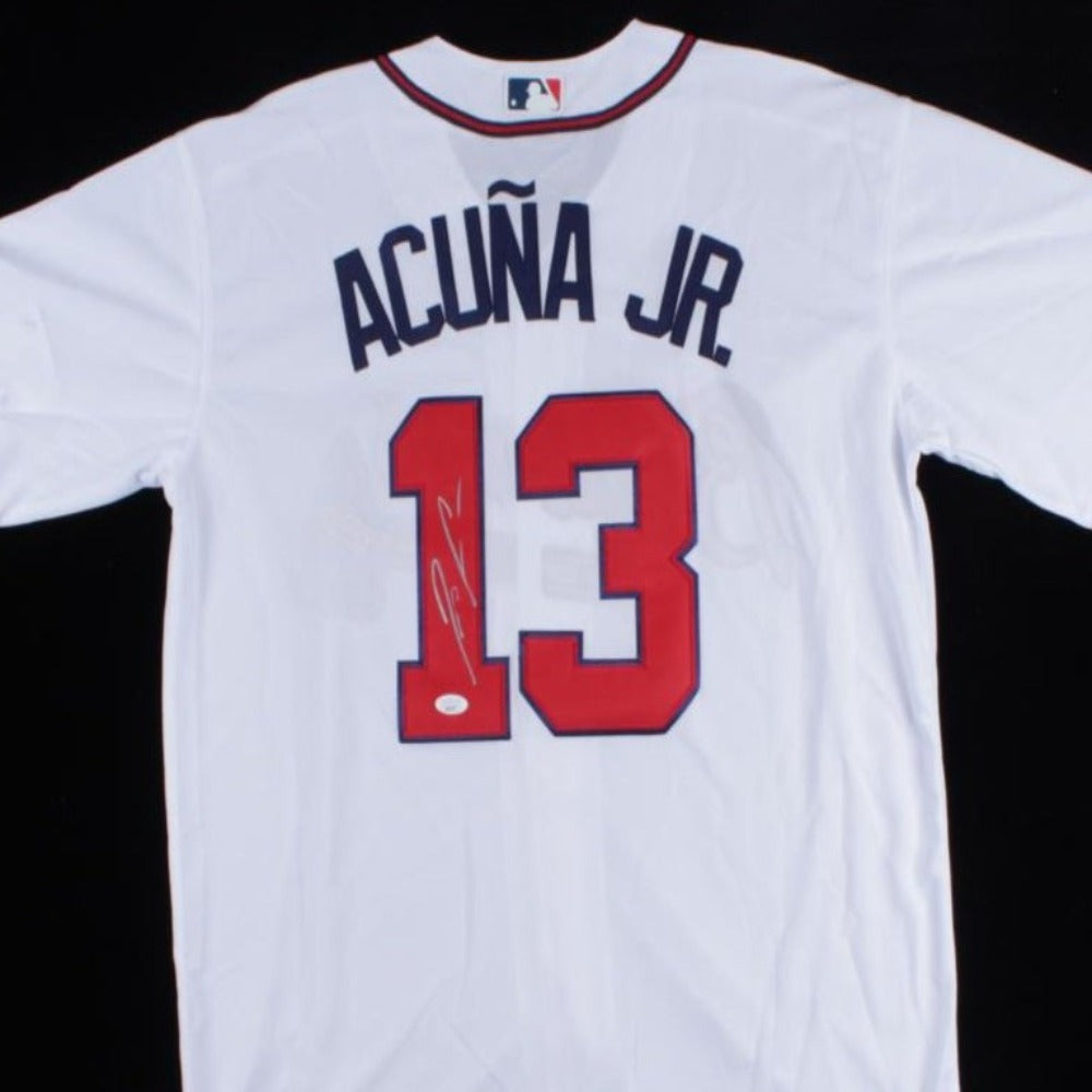 Ronald Acuna Jr Signed Atlanta Braves Unframed 16×20 MLB
