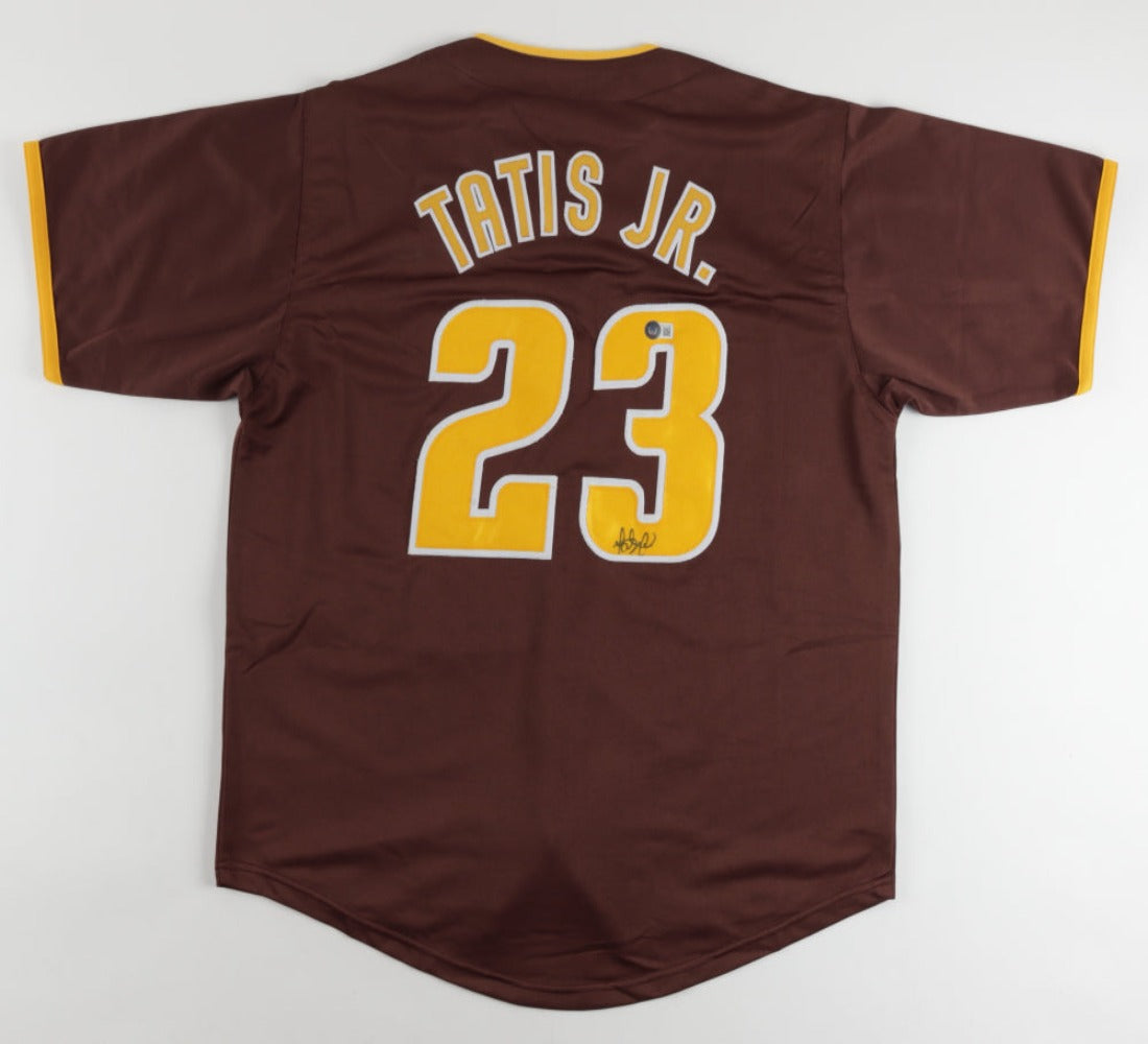 Fernando Tatis Jr. Signed San Diego Padres Nike Replica Brown Jersey – GSSM