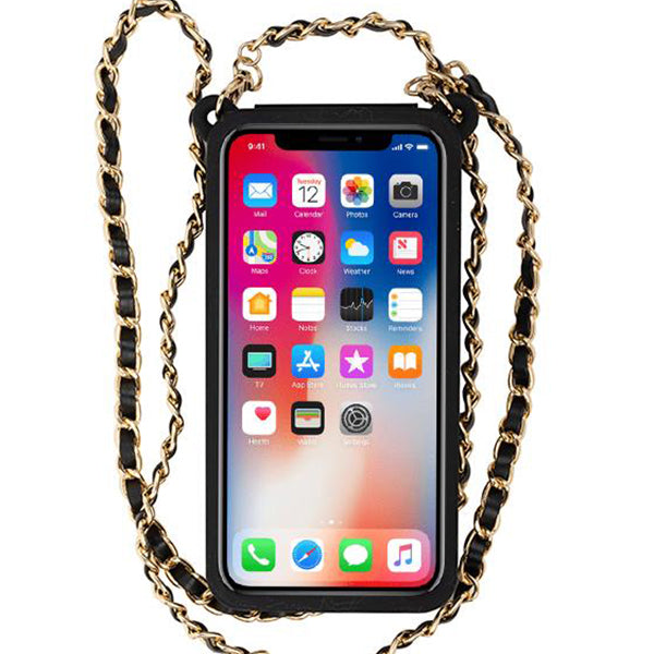 Crossbody Silicone Pouch with IPhone 12 Pro Max