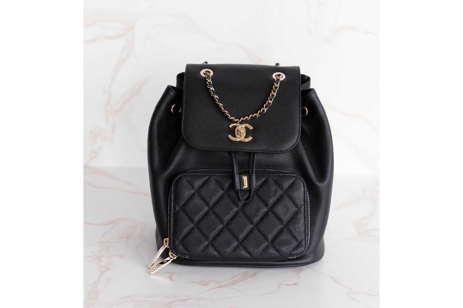 CHANELChanel Affinity Medium Size Black Flap Bag