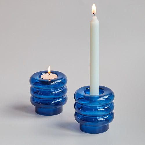 Floriddle Taper Candle Holders: Elegant Glass Candlesticks for