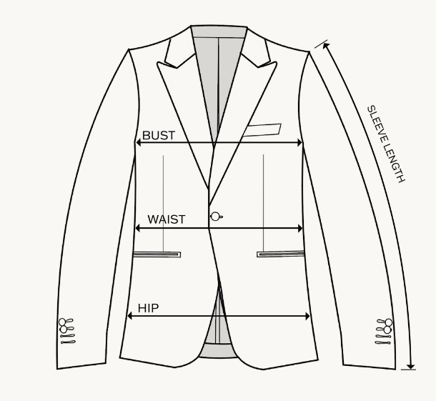 Jackets Size Guide – Nigel Curtiss