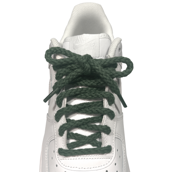 Olive Green Thick Rope Shoelaces – Looped Laces