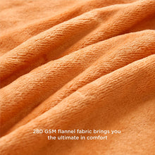 Load image into Gallery viewer, Fleece Blanket  Bed Blanket Soft Lightweight Plush Fuzzy Cozy  Orange Luxury Microfiber
