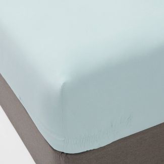 Twin 300 Thread Count Ultra Soft Fitted Sheet White - Threshold™