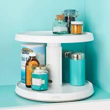 Mini Two-Tier Organizer with Dividers Frost/Gray - Madesmart