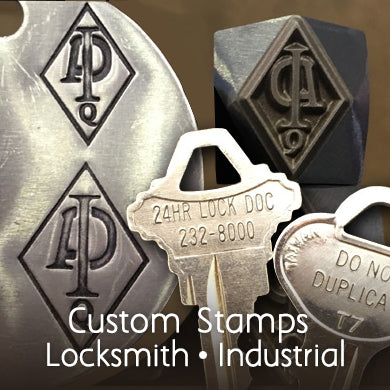 Custom Steel Locksmith Stamps