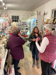 Members of Noanett Garden Club at Dedham Exchange private shopping event