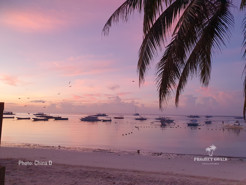 Alona Beach Sunset