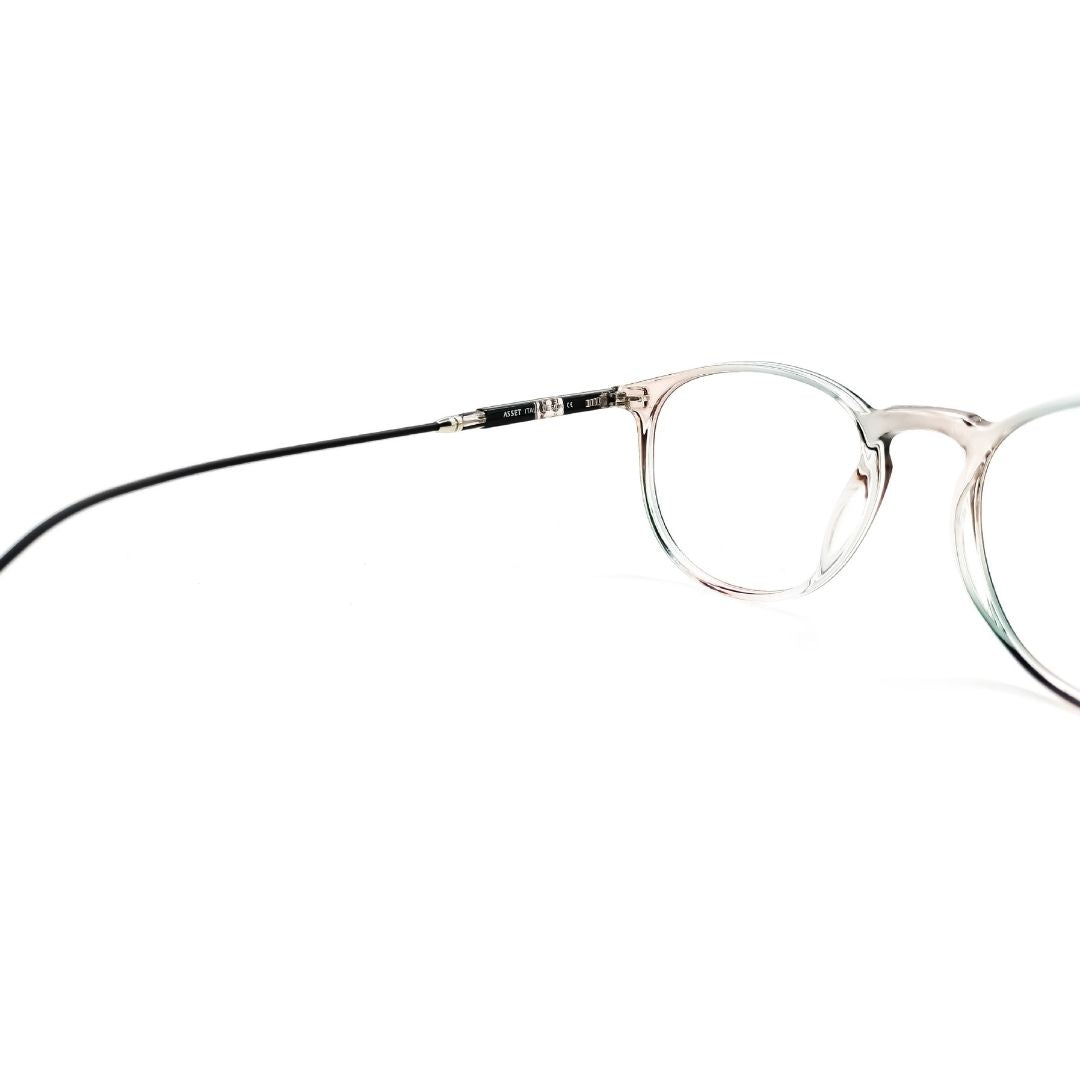 Blue Light Blocker Trendy Transparent Brown Eyeglasses