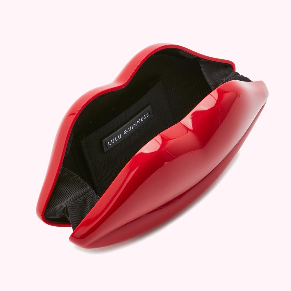 日本未発売】-LULU GUINNESS - ルルギネ•スリップクラッチ ピンク