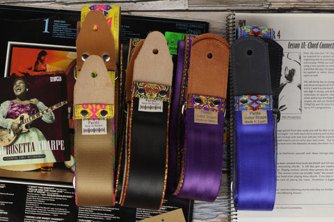 Pardo guitar Straps made with backside seatbelt, hippie straps for guitar and bass