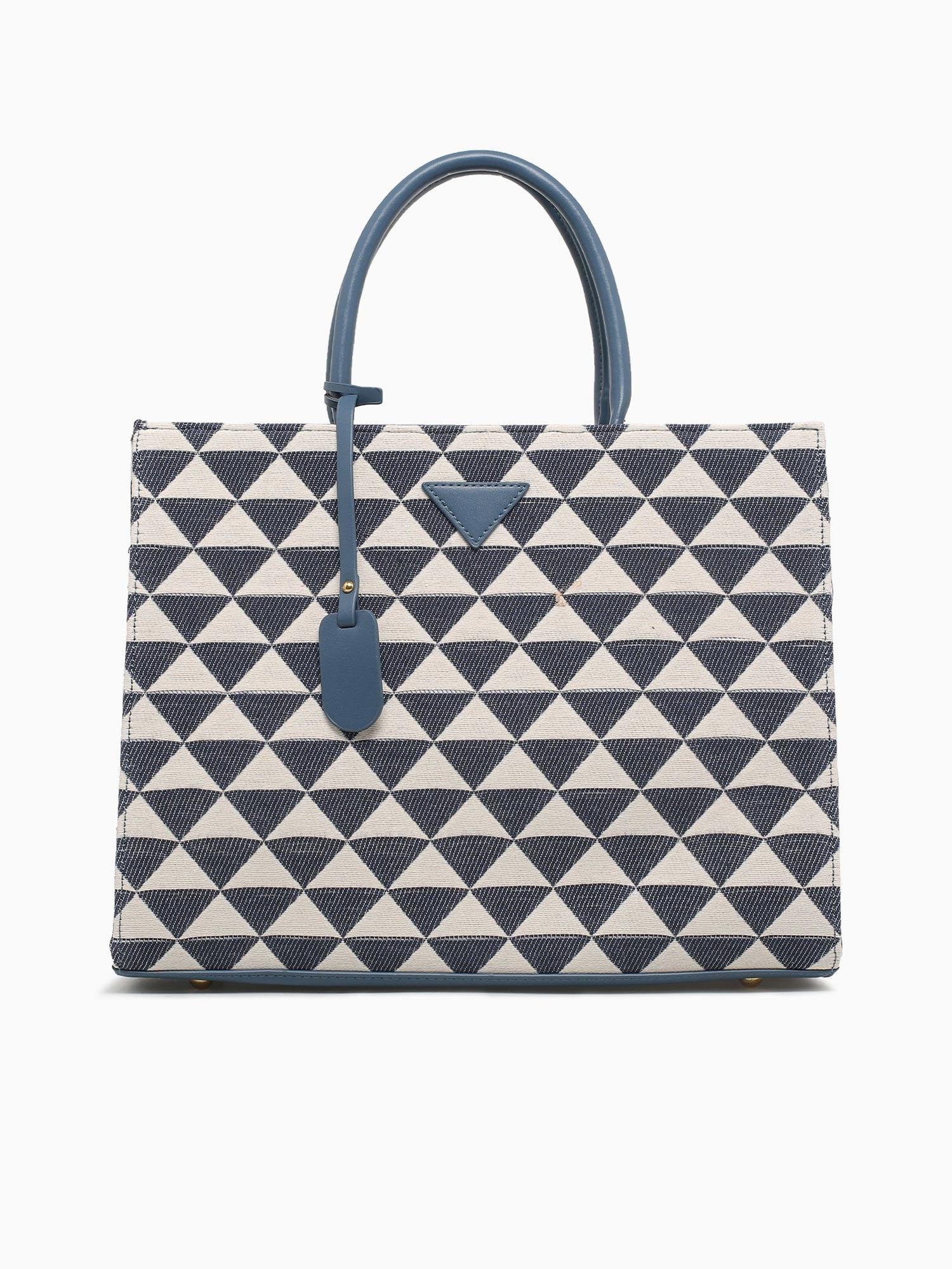 Triangle Tote Bag Navy