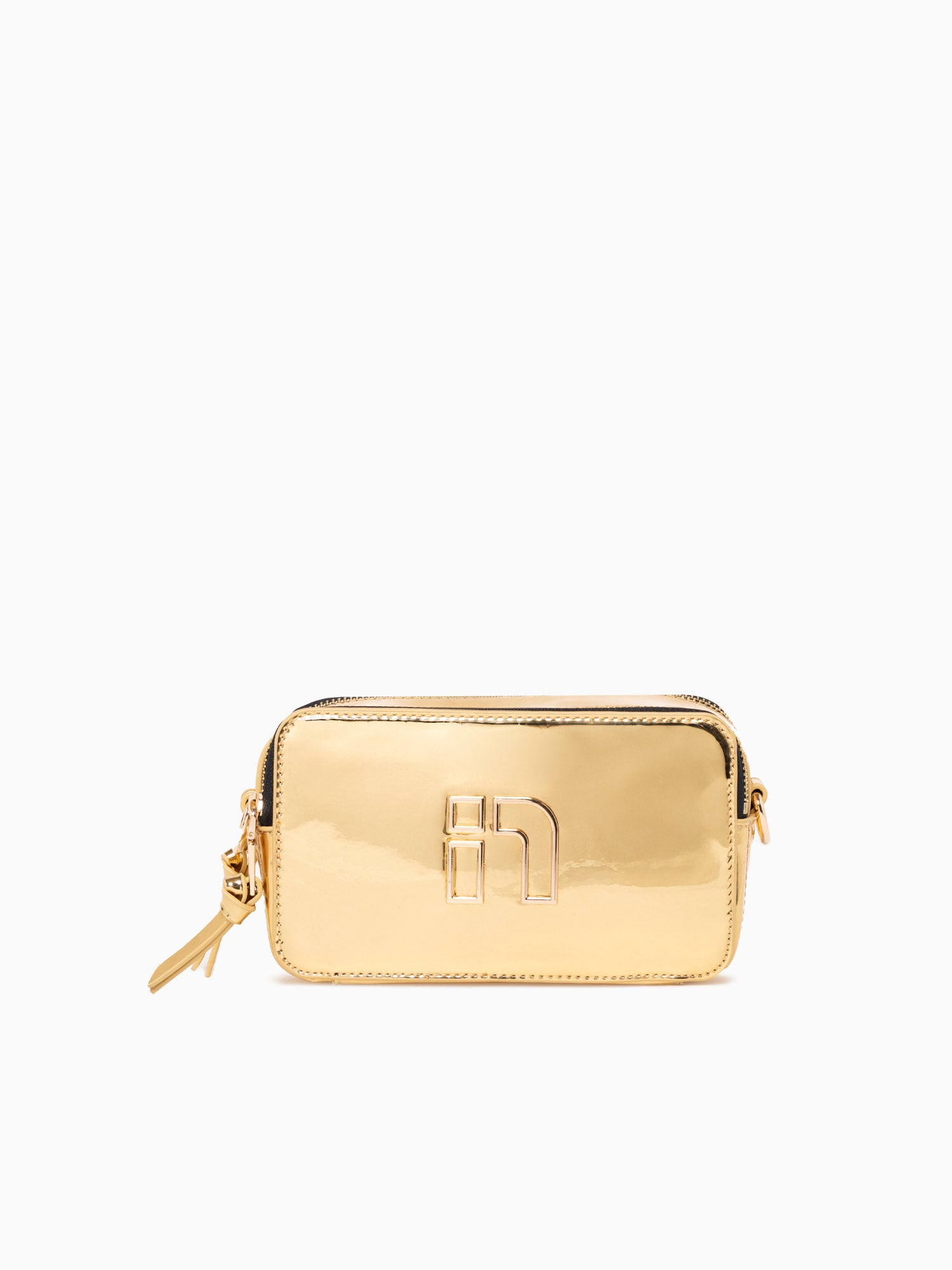 N Mirrored Camera Bag Gold