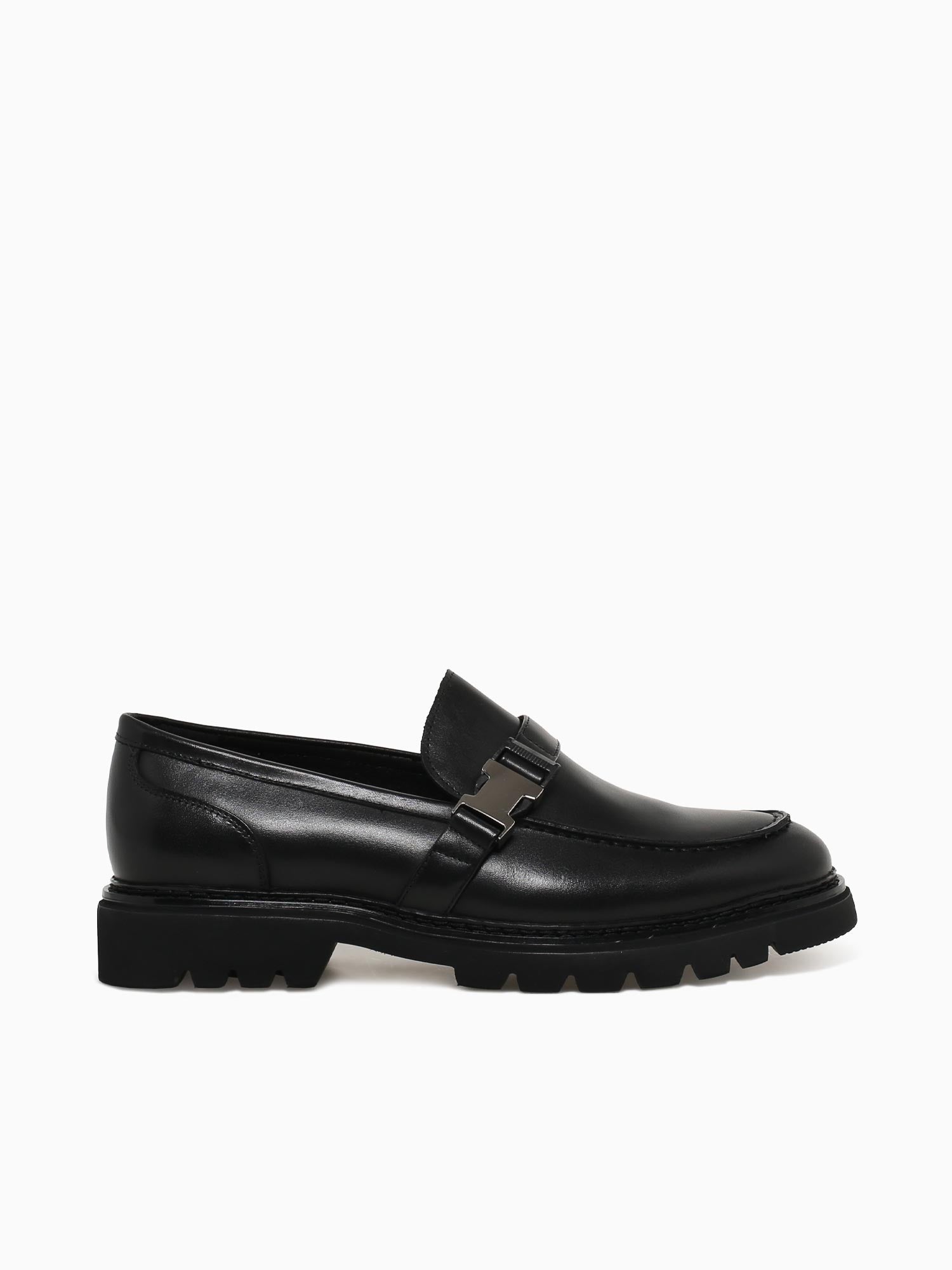 Rogelio Black Brushed Calf Leather