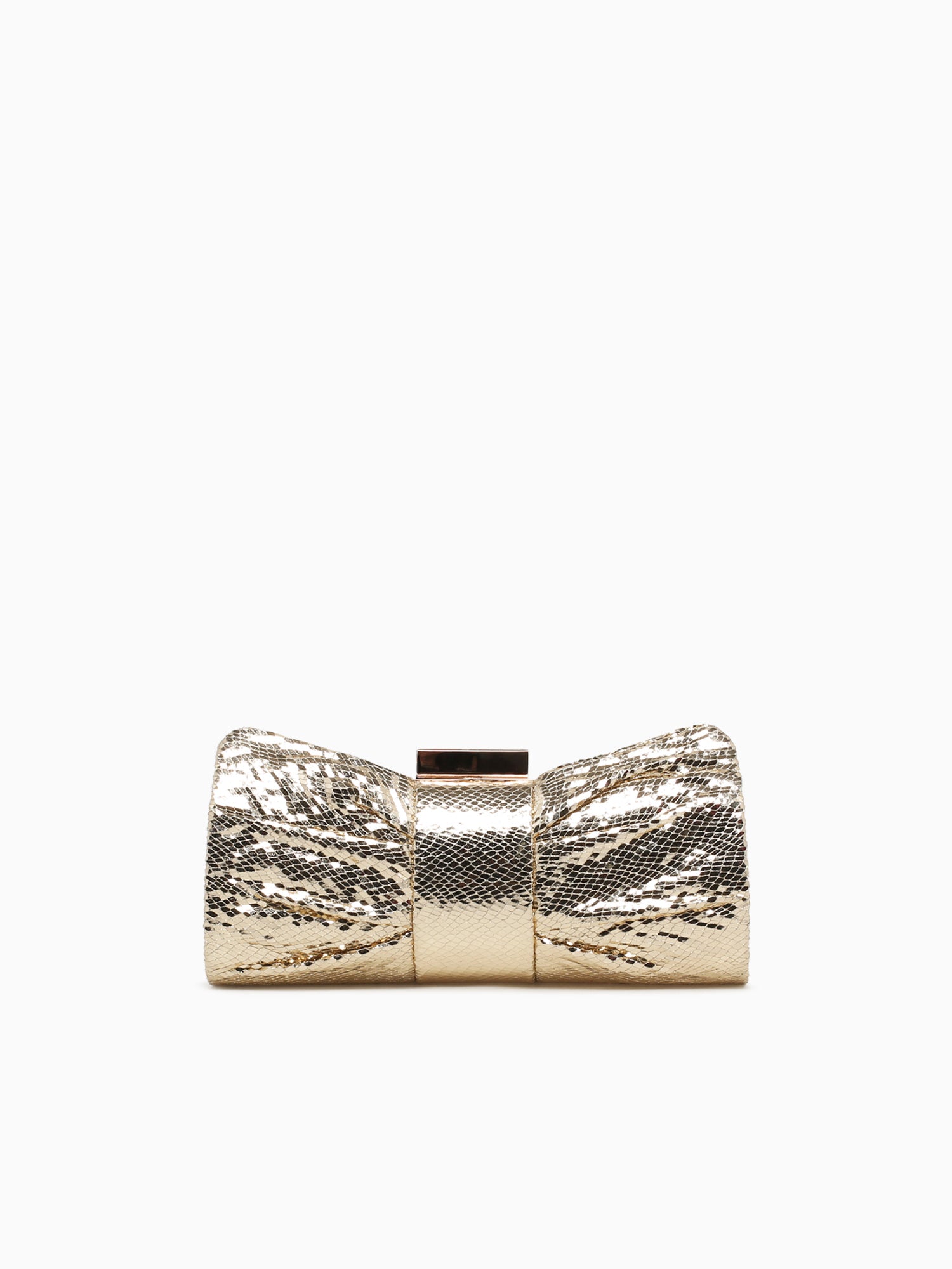 Bow Clutch Gold